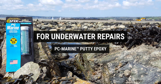 For underwater repairs - PC-Marine putty epoxy