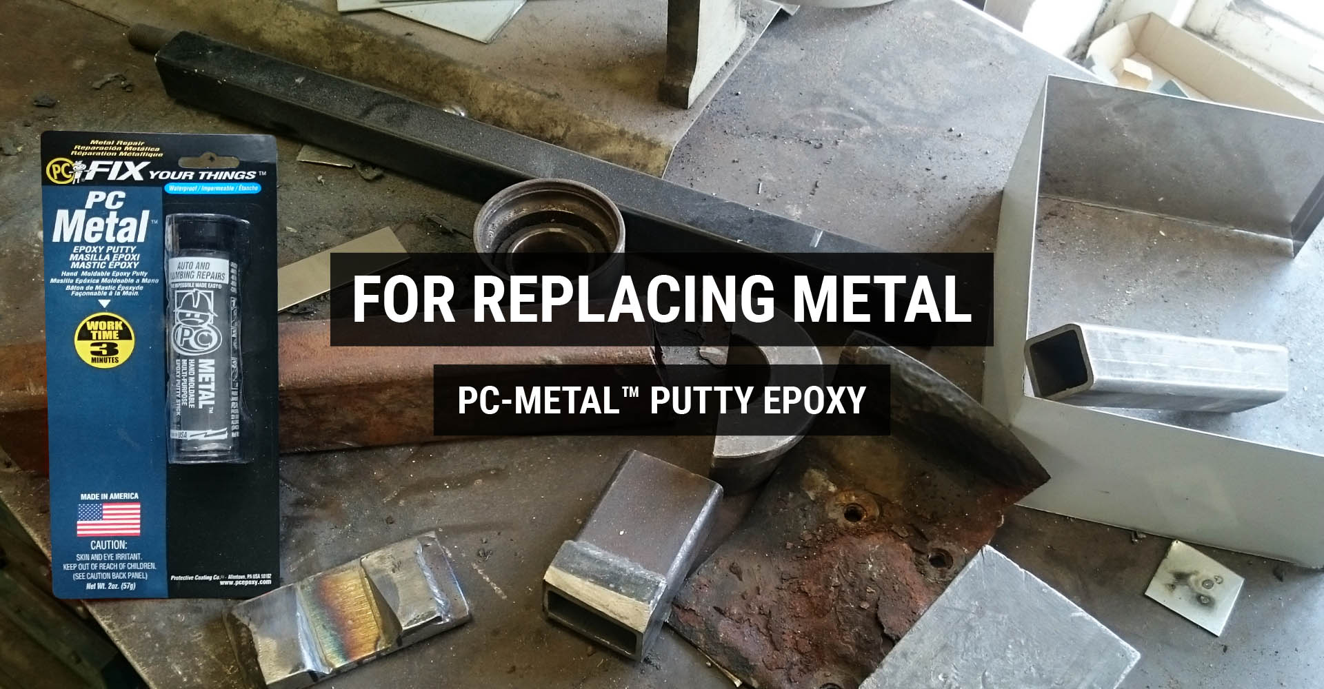 For replacing metal - PC-Metal putty epoxy