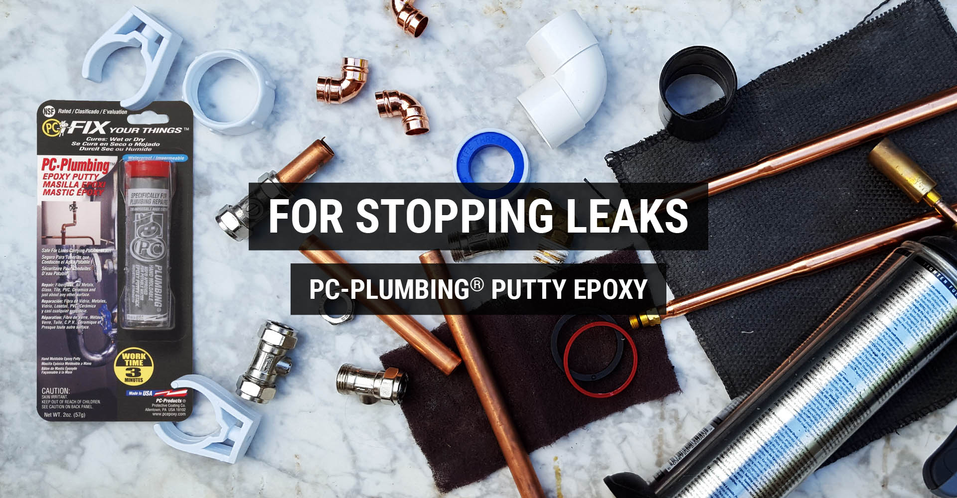 Splash Putty PC-Plumbing™ putty epoxy | leaks & potable water pipe emergency repair ...